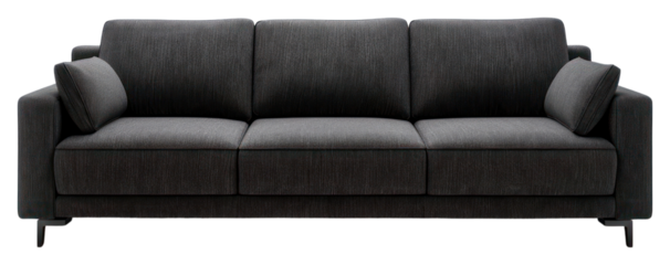 PNG Modern sofa furniture cushion white background