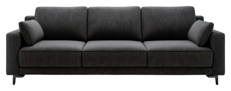 PNG Modern sofa furniture cushion white background