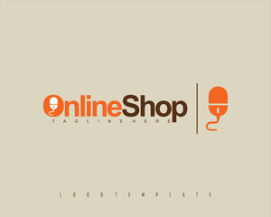 ONLINE SHOP LOGO TEMPLATE, READY FORMAT EPS 10.eps