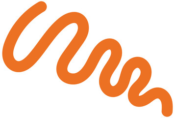Wavy Squiggle Element. Squiggle doodle
