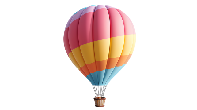 Air balloon isolated on a transparent background - Powered by Adobe