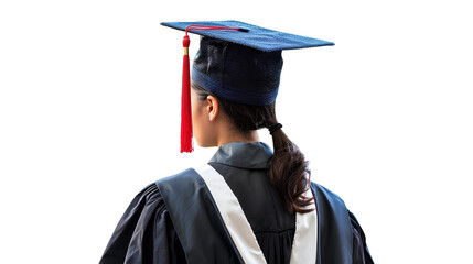 Photo of graduate student graduation adult isolated on a transparent background