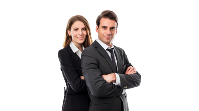 Adult togetherness businesswear isolated on a transparent background - Powered by Adobe