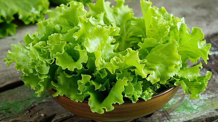 fresh lettuce in a garden
