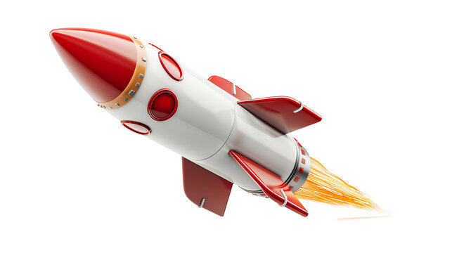 recommend clip art: Space rocket isolated on a transparent background