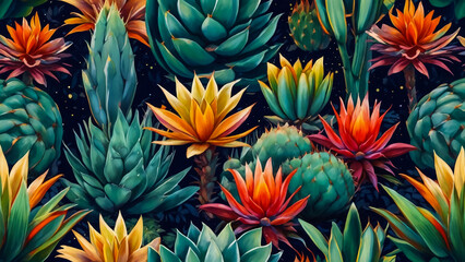 Close up of colorful Succulents And the shape of the beautiful leaves.Succulents beautiful pastel...