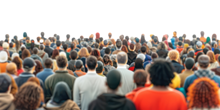 PNG Multicultural crowd people architecture classroom