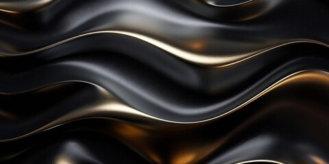 black and gold modern elegant luxury 3d abstract background.
