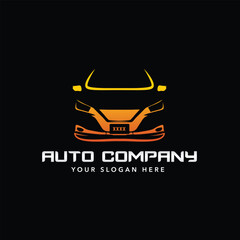 auto car logo design modern illustration template vector