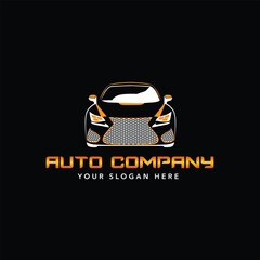 auto car logo design modern illustration template vector