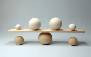 Balance and Symmetry with Wooden Spheres