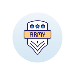 Army Badge vector icon