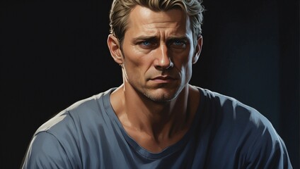 Obraz premium Man portrait high Quality image