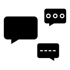 Chat vector icon. Talk bubble speech icon. 