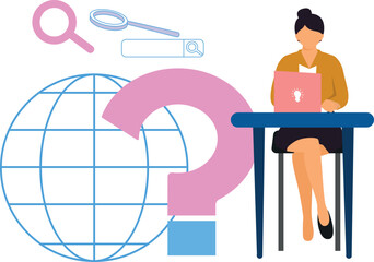 The girl is using a laptop.