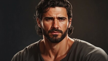 Fototapeta premium Man portrait high Quality image