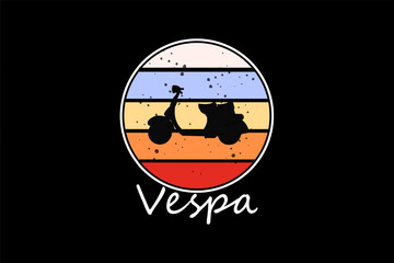 scooter Retro Vintage Design Landscape