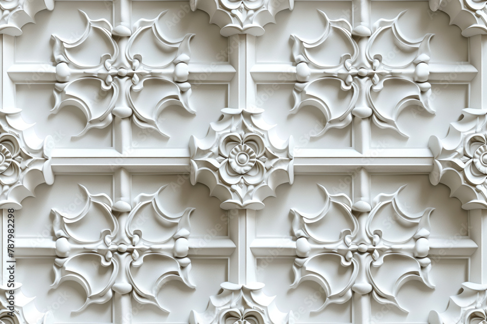 Poster sophisticated classical 3d pattern. ancient ornament. background image. created with generative ai t