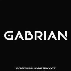 Gabrian bold condensed font for poster and head line