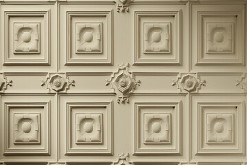 Sophisticated classical 3d pattern. Ancient ornament. Background image. Created with Generative AI technology.