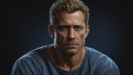 Fototapeta premium Man portrait high Quality image