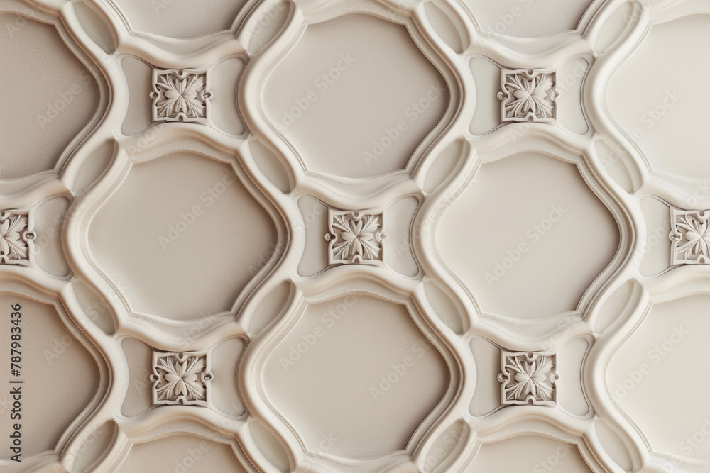 Poster sophisticated classical 3d pattern. ancient ornament. background image. created with generative ai t