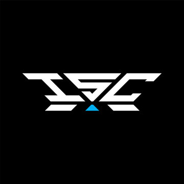 ISC letter logo vector design, ISC simple and modern logo. ISC luxurious alphabet design