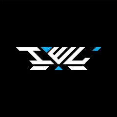 IWL letter logo vector design, IWL simple and modern logo. IWL luxurious alphabet design