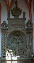 Innenaufnahme der Wallfahrtskirche Hessenthal, Ortsteil von Mespelbrunn im fr&auml;nkischen Spessart im Freisraat Bayern, Deutschland, Europa.