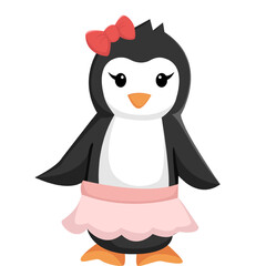 Cute Penguin Character Design Illustration