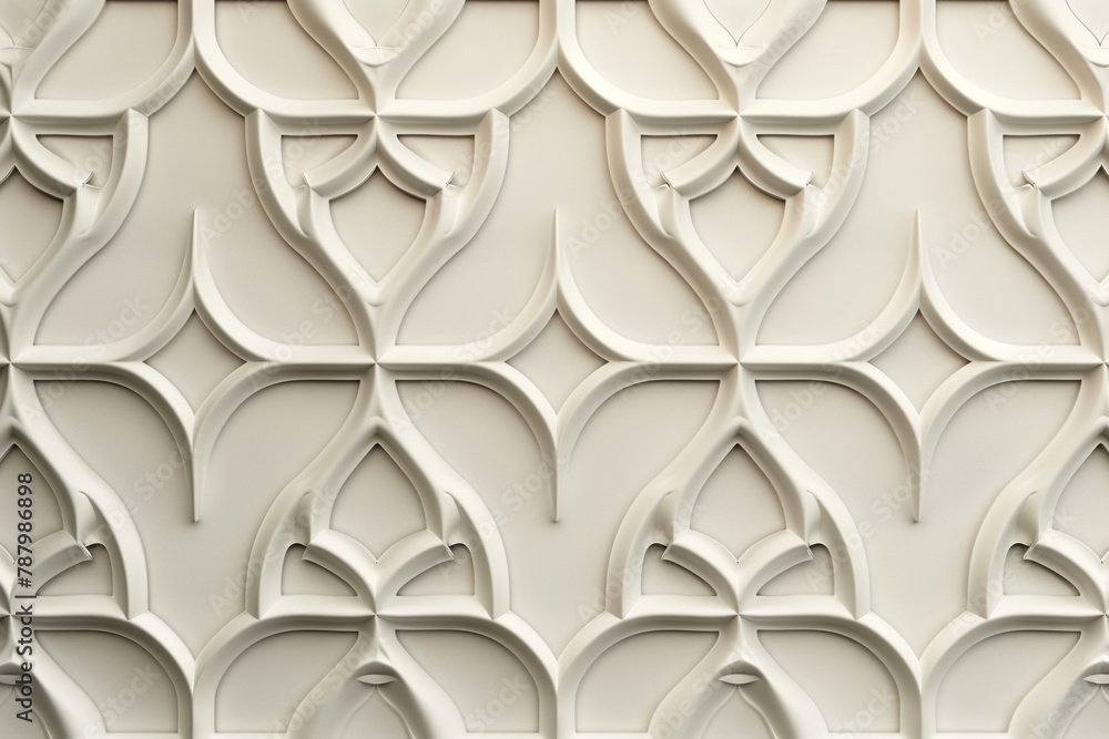 Poster sophisticated classical 3d pattern. ancient ornament. background image. created with generative ai t