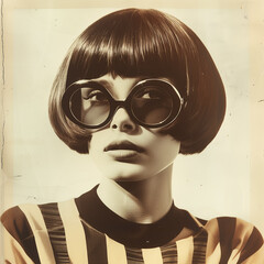 Vintage fashion photographie in 1960's style - 787986897