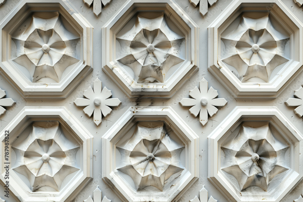 Poster sophisticated classical 3d pattern. ancient ornament. background image. created with generative ai t
