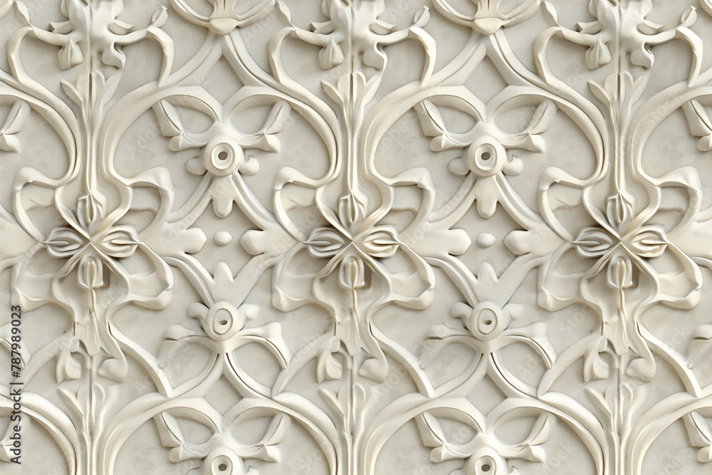 Poster sophisticated classical 3d pattern. ancient ornament. background image. created with generative ai t