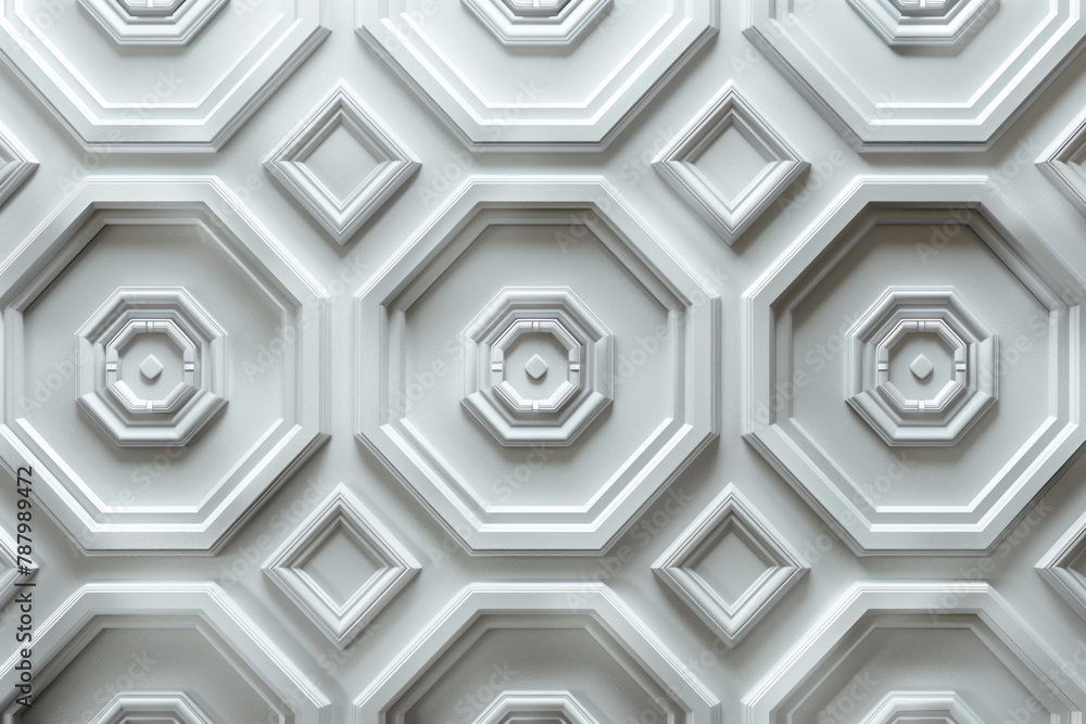 Poster sophisticated classical 3d pattern. ancient ornament. background image. created with generative ai t