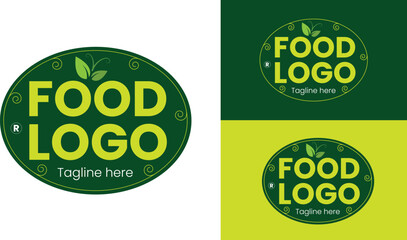 Organic Food Logo, Food Logo, Homeopathy Logo, Green Food Logo, Green Logo، Leaf Logo