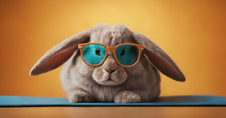 bunny with glasses