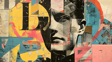 Vintage Dadaist collage