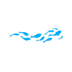 Swimming fish illustration 