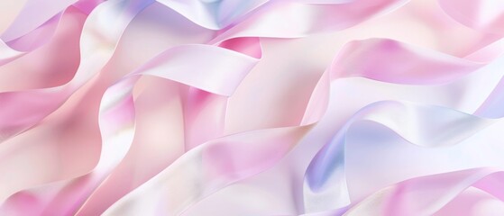 A flowing, iridescent, pastel-colored background. - obrazy, fototapety, plakaty