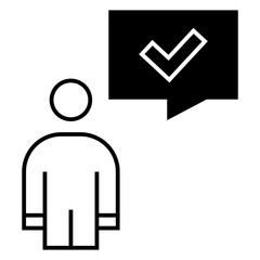 Business meeting vector icon. 