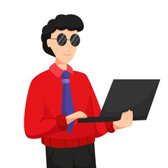 Businessman Profession Character Design Illustration