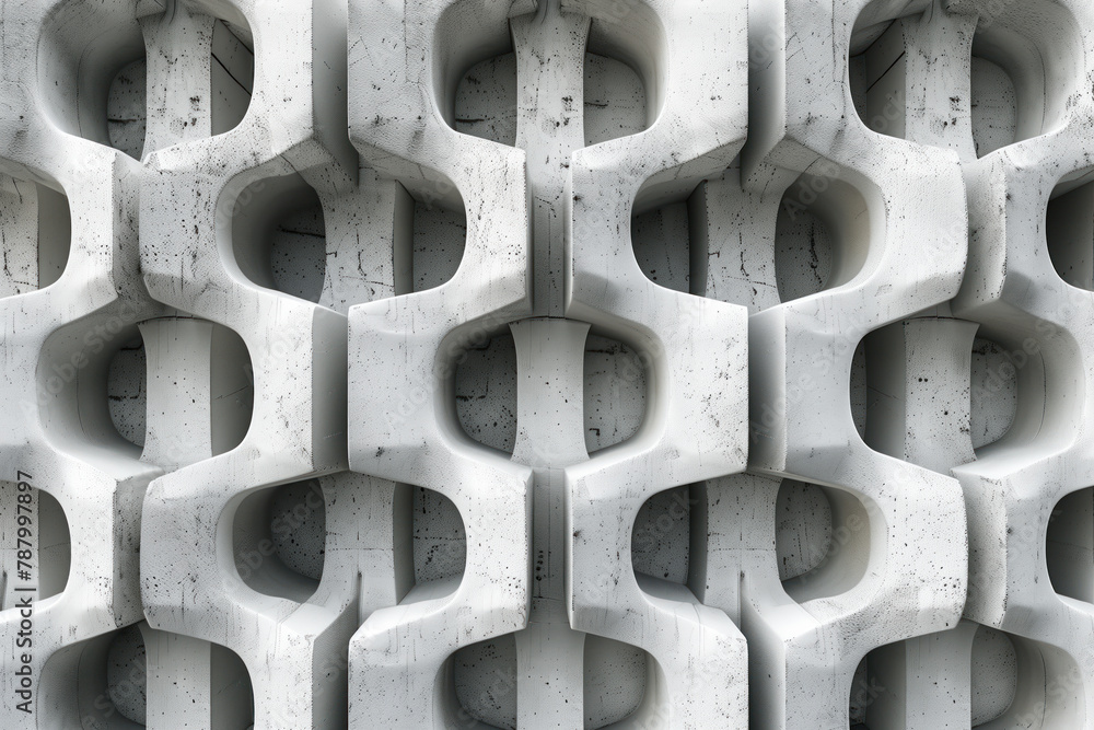 Poster sophisticated abstract 3d pattern. brutalist style. background image. created with generative ai tec