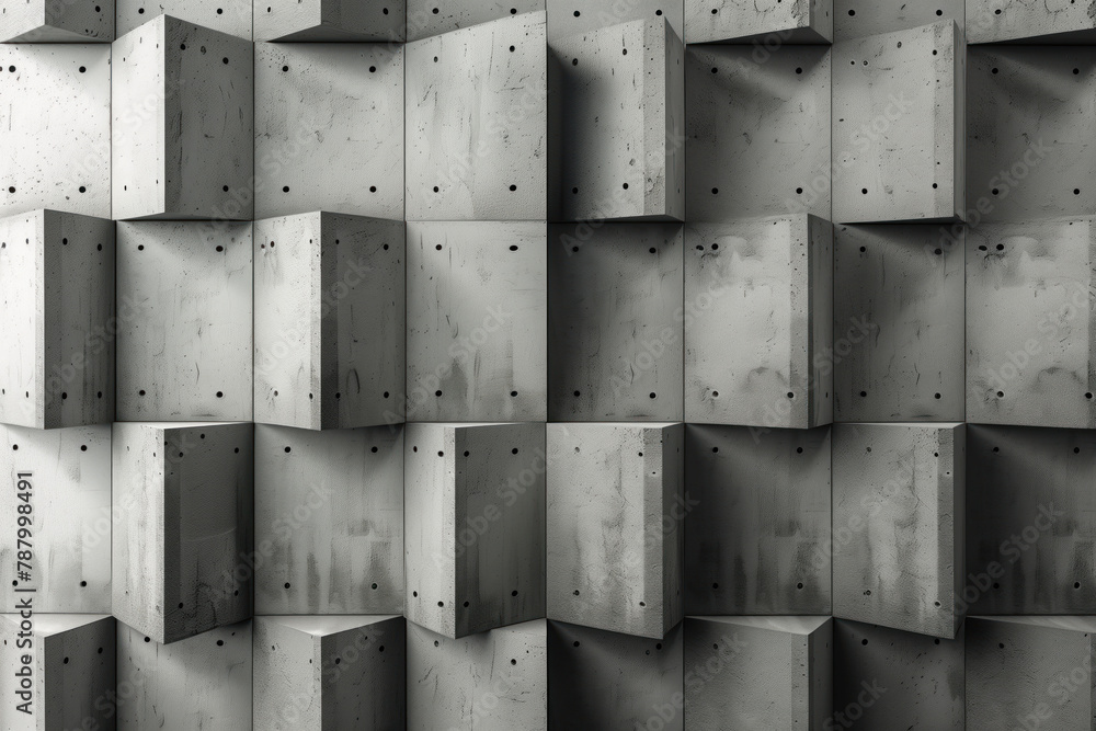 Poster sophisticated abstract 3d pattern. brutalist style. background image. created with generative ai tec