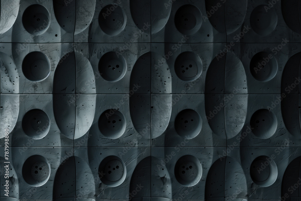 Poster sophisticated abstract 3d pattern. brutalist style. background image. created with generative ai tec