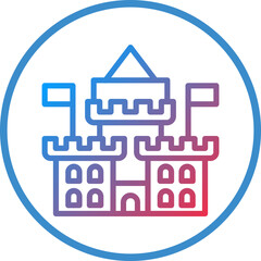 Fototapeta premium Vector Design Castle Icon Style