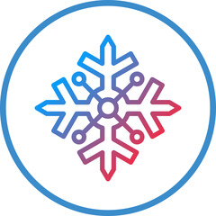 Vector Design Snowflake Icon Style