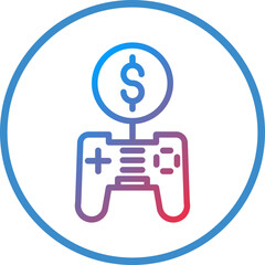 Vector Design Game Money Icon Style