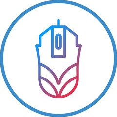 Vector Design Gaming Mouse Icon Style