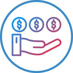 Vector Design Income Icon Style